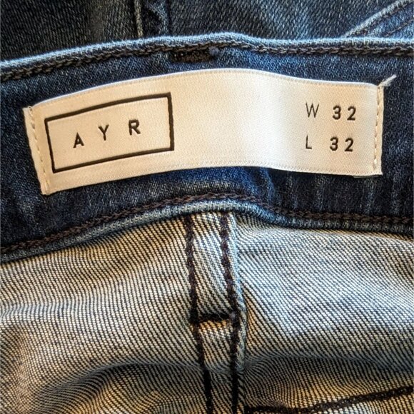 AYR The Chiller Skinny Sunrise Mid-Rise Womens medium wash Jeans size W 32 L 32 - Picture 6 of 16